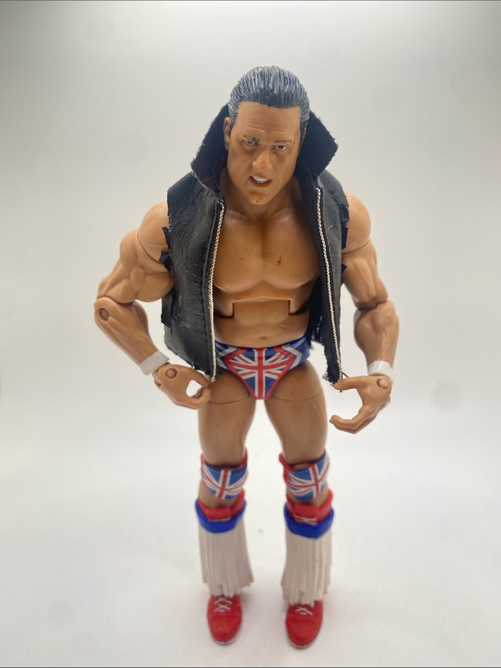 Mattel WWE Elite Collection figure is of The British Bulldog, Davey Boy Smith.